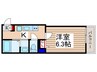 仮）Duo鶴瀬東Ⅰ 1Kの間取り