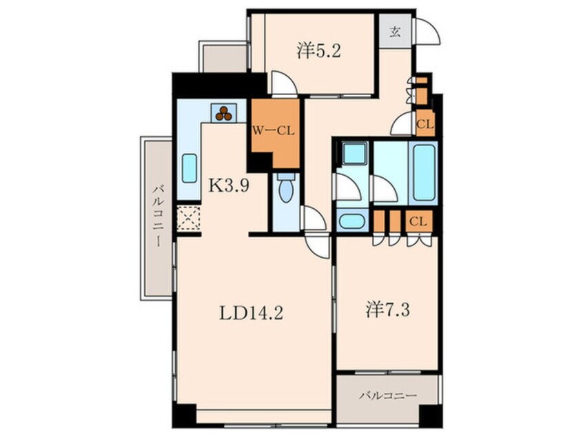 間取図 パークアクシス南麻布