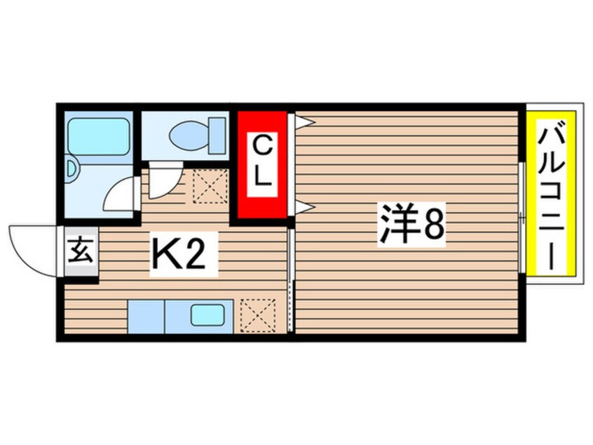 間取図 ハイネス弁天