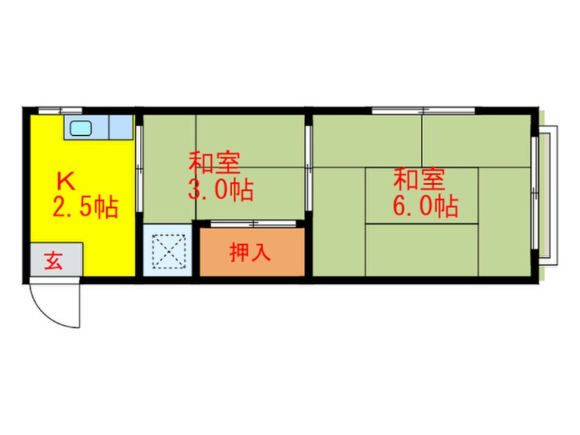 間取図 荒畑荘