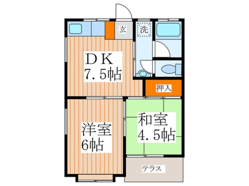 間取図 セイセンハイツ Ⅱ