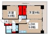 INSURANCE　BLDG.XIX(504) 2LDKの間取り