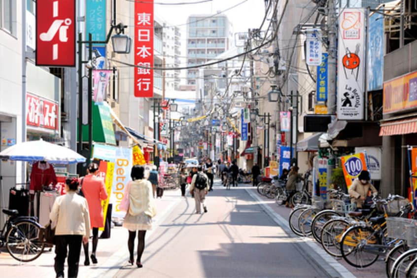 梅屋敷商店街(ショッピングセンター/アウトレットモール)まで75m 第６シンエイビル