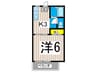 カトレアハイツ 1Kの間取り