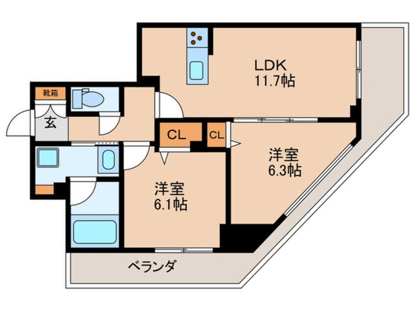 間取図 URBANLINKときわ台