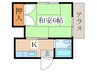 クレ－クハイム 1Kの間取り