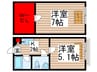 ヒルサイド清瀬 2Kの間取り