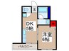 コンフォート８８ 1DKの間取り