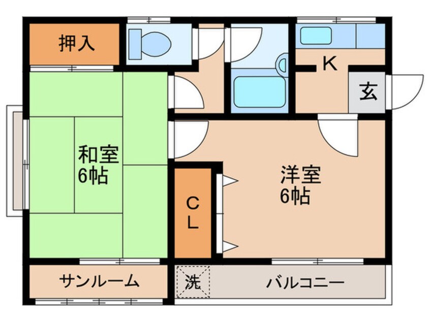 間取図 シエスタ・クロ－バ－