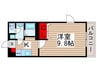 リブリ・クレール蘇我壱号館 1Kの間取り