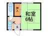 昭和荘 1Kの間取り