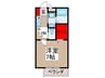 キャメロット 1Kの間取り