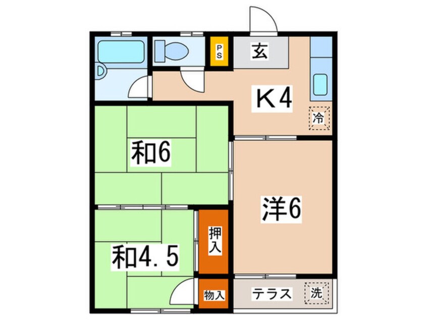 間取図 ビュ－ハイツ海老名