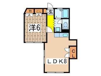 間取図 アミューズ磯子壱番館