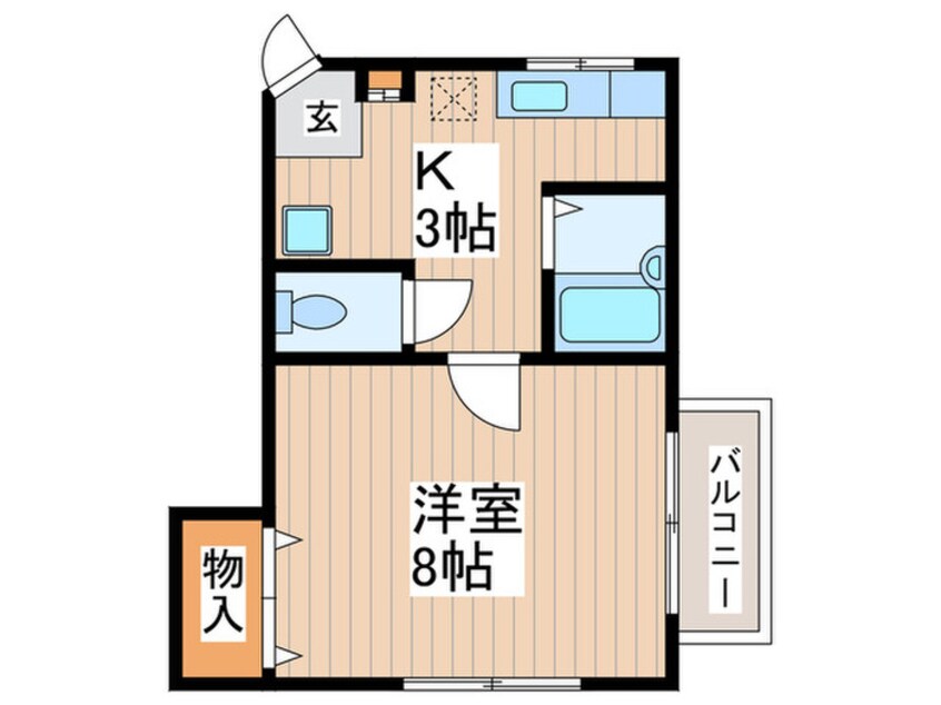 間取図 第三松風コ－ポ