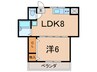 大井町ハイツ 1LDKの間取り