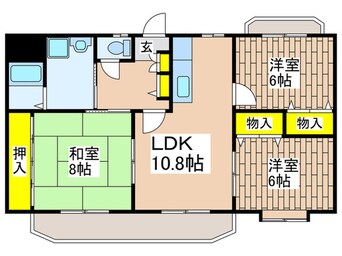 間取図 サニ－ヒルズ