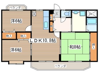 間取図 サニ－ヒルズ