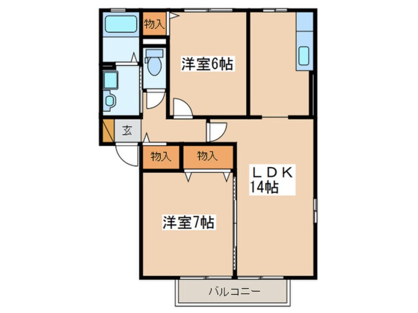 間取図 スプルースM－B