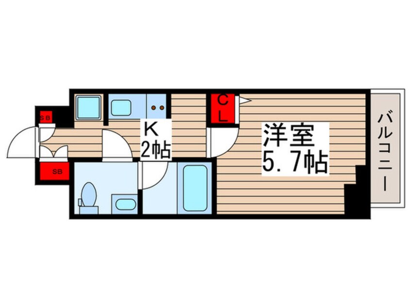 間取図 ＡＺＥＳＴ千住(701)