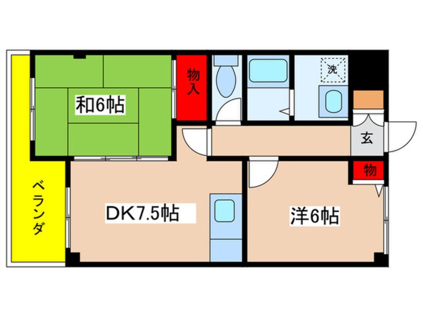 間取図 エアフｫルク細山