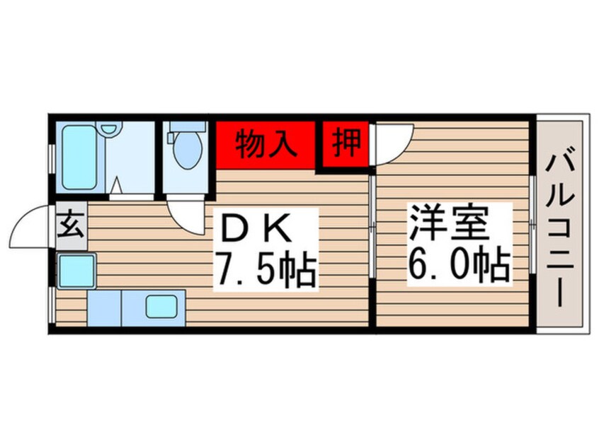 間取図 山口コ－ポＢ棟