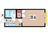 トリニティハウス 1Kの間取り