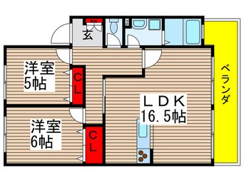 間取図 メゾン　エムロ－ド