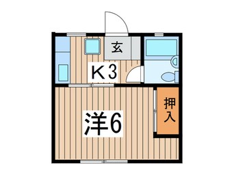 間取図 大木アパ－ト