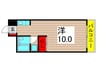 ラ・プリエ 1Rの間取り