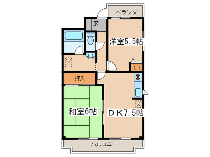 間取図 ベルコ－ト町田