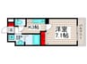 un deux trois 1Kの間取り