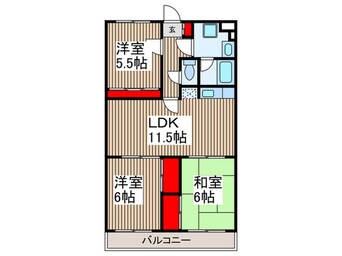 間取図 メゾンリリック２