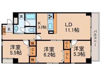 間取図 ソサエティ　ギャレリア