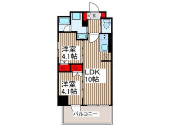 間取図 ドゥーエ入谷Ⅰ