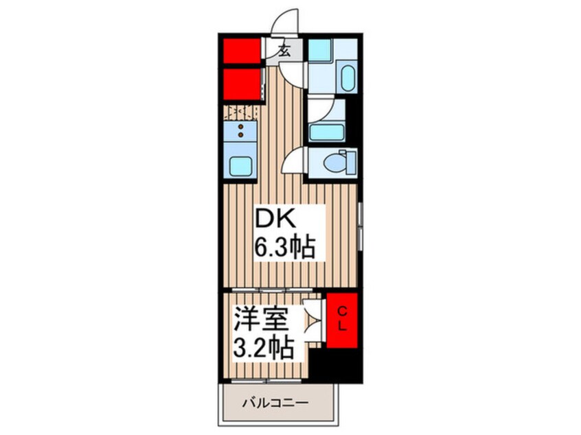 間取図 ドゥーエ入谷Ⅰ