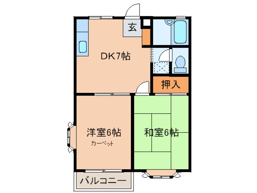 間取図 ル－ラルあざみ野