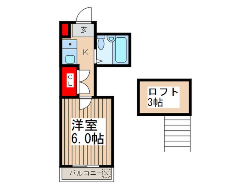 間取図 Ｍｏｍｏ　Ｐａｌａｃｅ