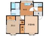 石川弐番館 2Kの間取り