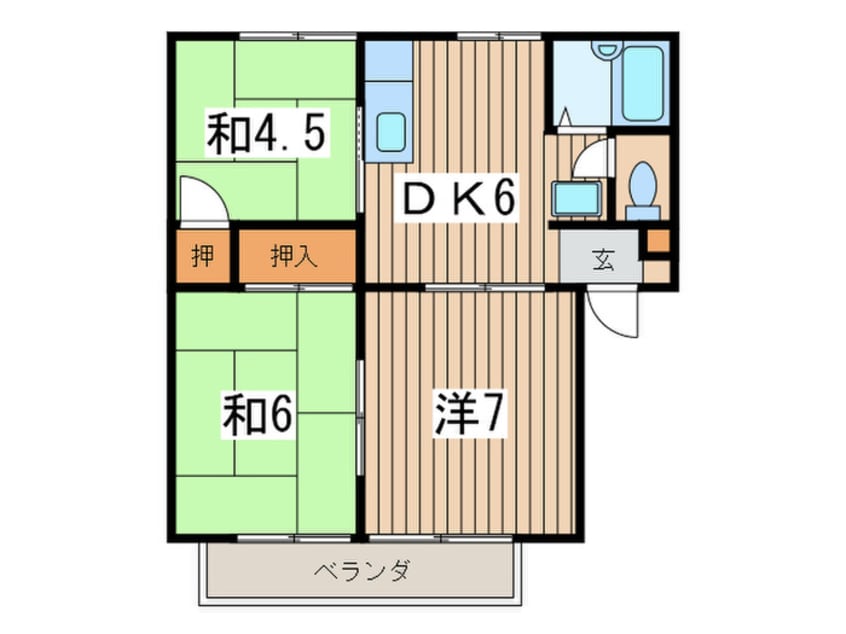 間取図 ファミ－ル本郷