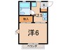 コーポ  フレンド 1Kの間取り