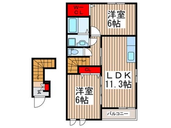 間取図 グランヒルⅡ