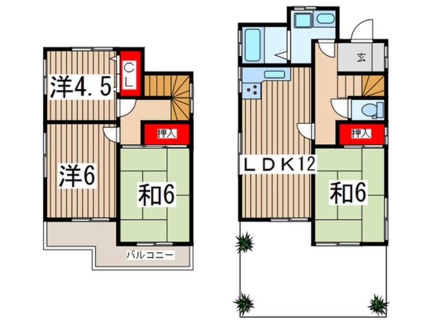 間取図 新澤貸家