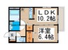 ビュ－ノ若木 1LDKの間取り