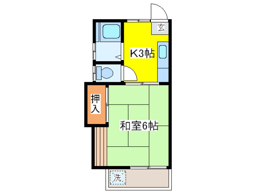 間取図 グリ－ンハイツ