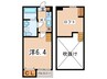 サヴォイ東林間 1Kの間取り