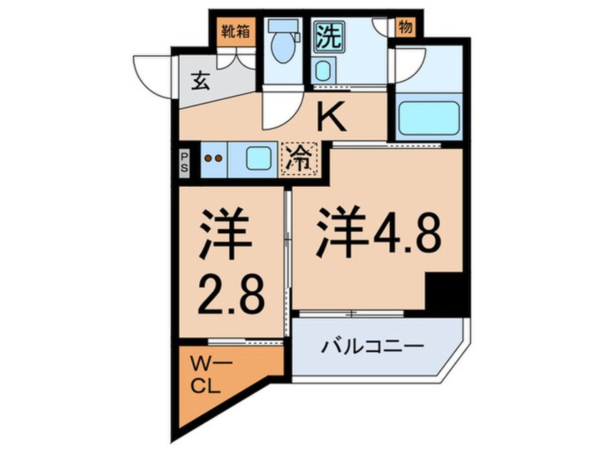 間取図 レジデンス北大塚（407）