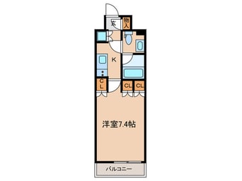 間取図 WILL VERT東十条（407）