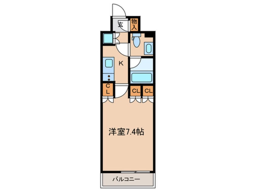 間取図 WILL VERT東十条（407）