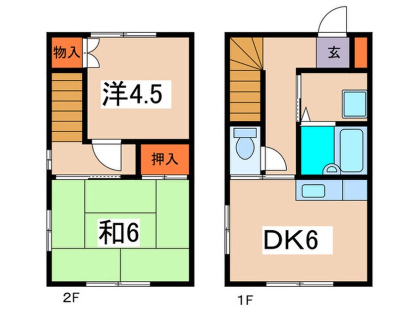 間取図 ハイツブル－スカイ